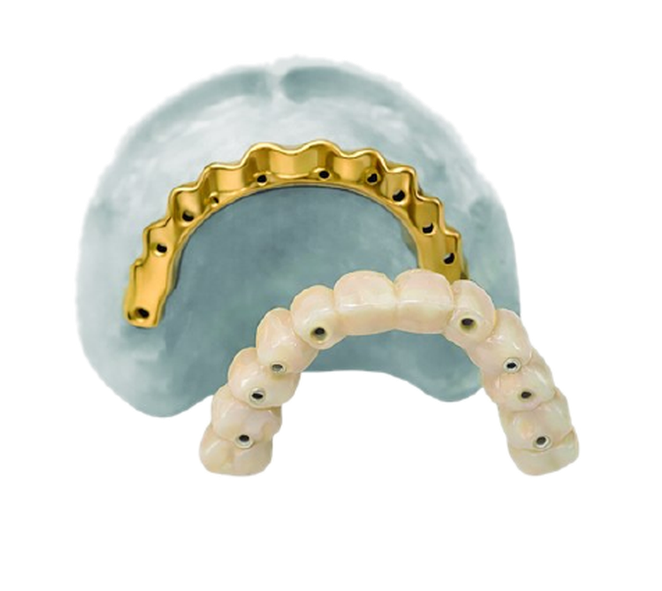 Barra Blender con puente ceramico sobre modelo